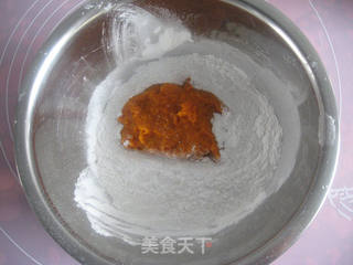 南瓜糯米糍的做法步骤:2