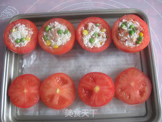 蕃茄米饭盅的做法步骤:6