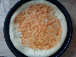 虾仁火腿披萨的做法步骤:8