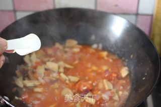 【茄汁虾仁蘑菇意面】的做法步骤：18