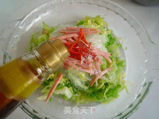 椒油炝圆白菜的做法步骤:11