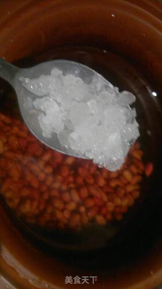 花生蛋花汤的做法步骤:4