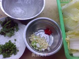 蒜茸粉丝蒸白菜的做法步骤：3