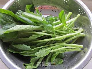 虾米煮菜心的做法步骤:2