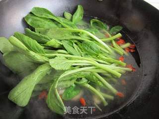 虾米煮菜心的做法步骤:7