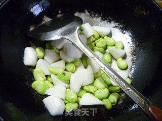 蚕豆炒山药的做法步骤：7