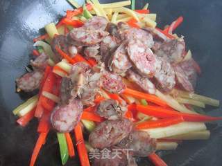 腊肠抓饭的做法步骤:9