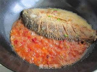 皮馕烧鲤鱼的做法步骤:10