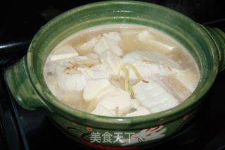 葱姜鳕鱼豆腐煲的做法步骤:8