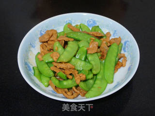 【荷兰豆炒肉片】的做法步骤:8