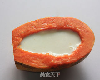亲情难表,感恩母爱-----养颜木瓜冻的做法步骤:7