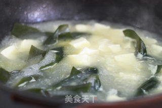 虾米海带豆腐汤的做法步骤:6