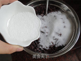 黑糯米盏的做法步骤:3