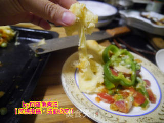 意大利香浓芝心火腿披萨的做法步骤:4