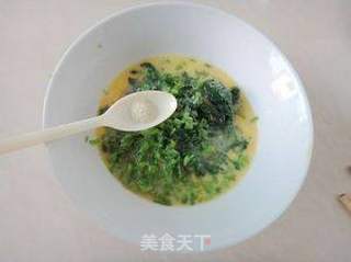 菠菜摊鸡蛋的做法步骤:6