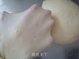 奶香豆沙排包的做法步骤:3