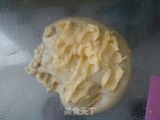 奶香豆沙排包的做法步骤:4