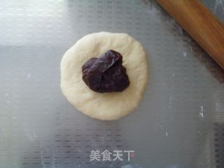 奶香豆沙排包的做法步骤:8