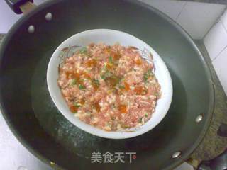 咸蛋黄蒸肉饼的做法步骤：6