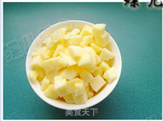 苹果小米粥的做法步骤:3