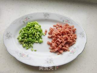 萝卜干蛋炒饭的做法步骤:5