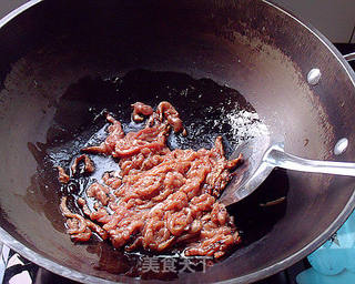 京酱肉丝的做法步骤:7