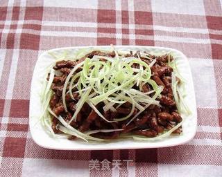 京酱肉丝的做法步骤:9