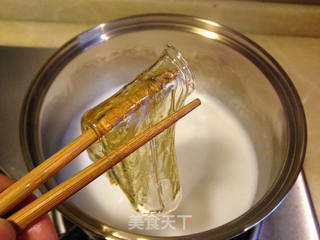 椰汁木瓜冻的做法步骤:2
