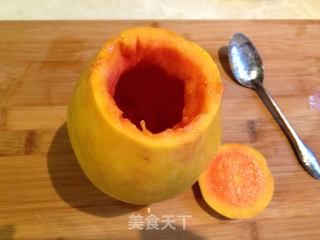 椰汁木瓜冻的做法步骤:3