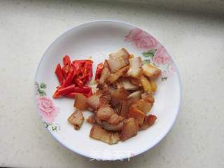 豇豆炒腊肉的做法步骤:4