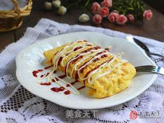 蛋包饭的做法步骤:11