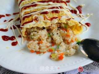 蛋包饭的做法步骤:12