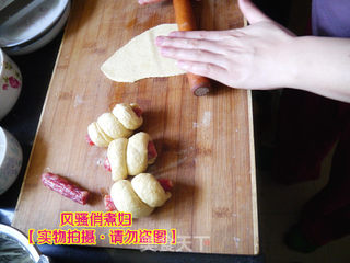 自制黄油燕麦面包+小热狗卷的做法步骤：3