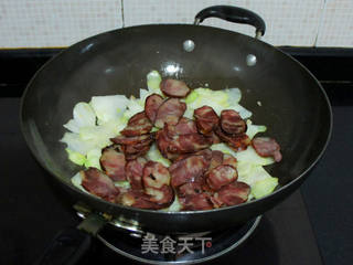 【青菜头炒香肠】的做法步骤:6