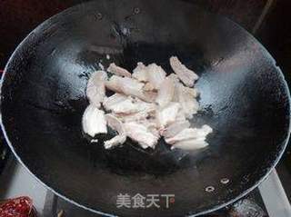 韭菜苔回锅肉的做法步骤:4