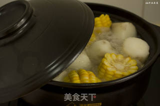 鲜醇营养安神清热健脾补肾的美味汤汁—玉米山药龙骨汤的做法步骤:9