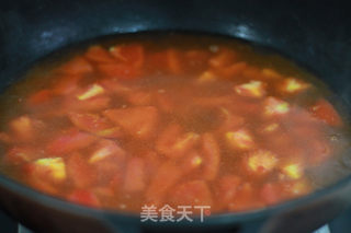 肉丸番茄汤的做法步骤:5