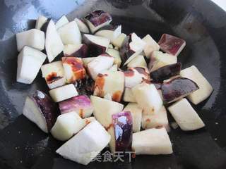茄子焖黄豆的做法步骤:9