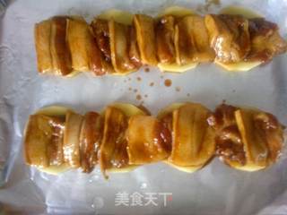 韩式肉味——土豆片烤肉的做法步骤:3