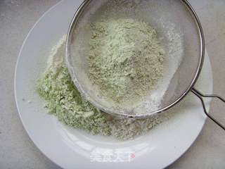 抹茶蓝莓玛德琳的做法步骤:2