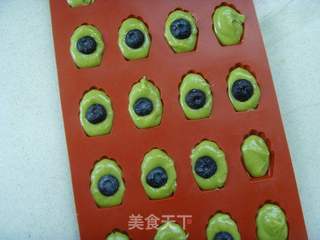 抹茶蓝莓玛德琳的做法步骤:7