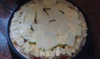 菠萝虾披萨的做法步骤:5