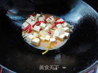 咸蒜苔烧豆腐的做法步骤:5