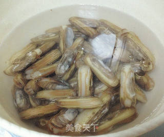珐琅铸铁锅——和风铁板蛏子的做法步骤:4