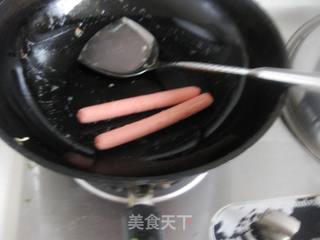 火腿肉松寿司的做法步骤:3
