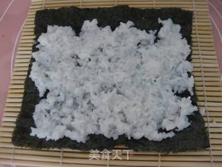 火腿肉松寿司的做法步骤:7