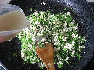 夏日小清新-----茼蒿豆腐的做法步骤:13