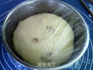 鲜奶葡萄干花环面包的做法步骤:7