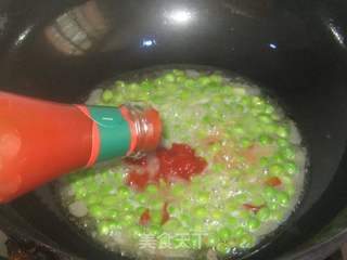 豌豆茄汁草鱼的做法步骤:9