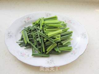 韭苔炒虾仁的做法步骤:3